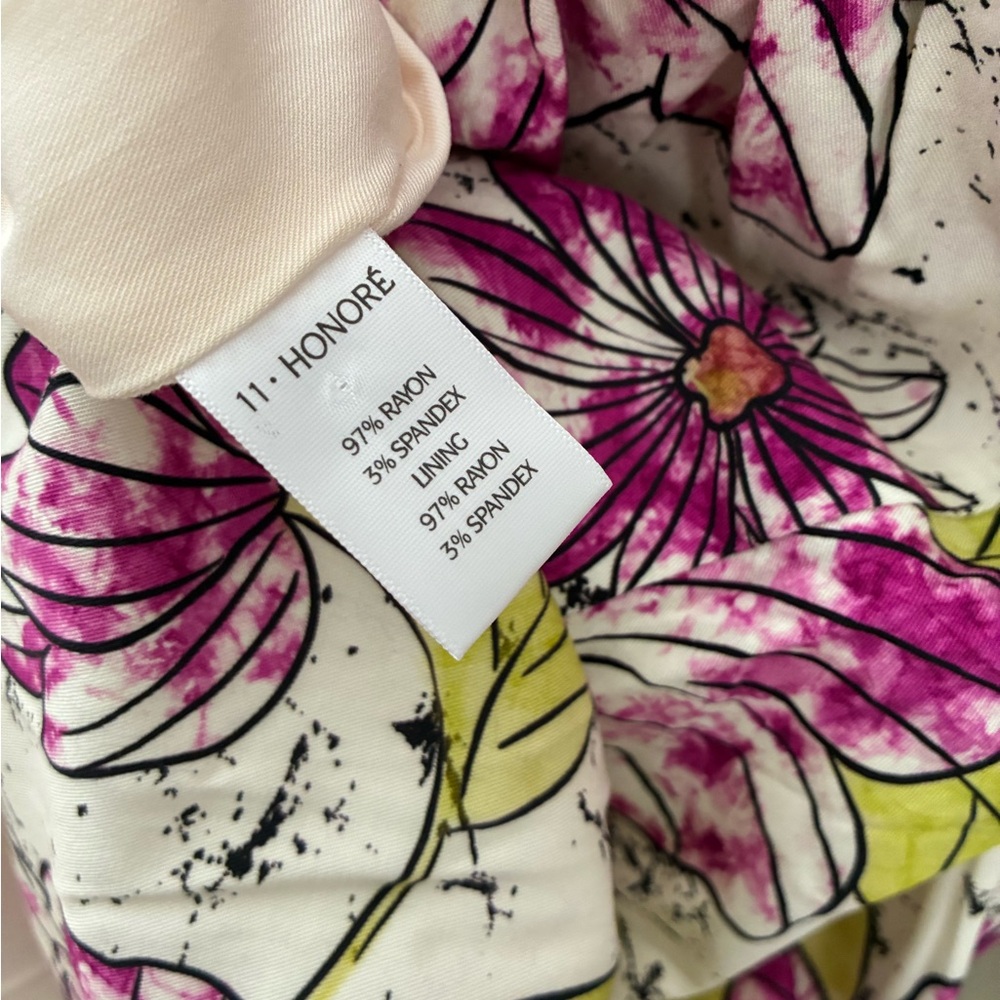 NWT 11 HONORE FLORAL FREYA MINI DRESS SZ 22 - Picture 11 of 12